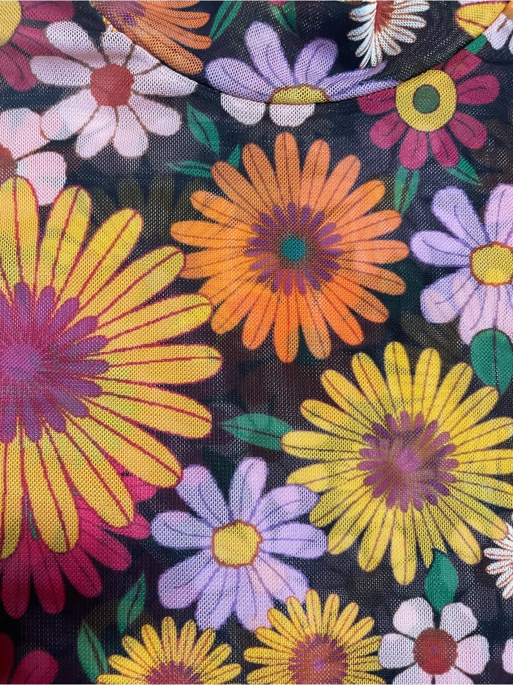 WOMENS FLORAL CROPPED HIPPIE Y2K BELL SLEEVE  TOP SZ SM EUC - Picture 5 of 9